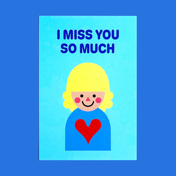 Postcard "HEARTic GIRLs” _ I MISS YOU SO MUCH