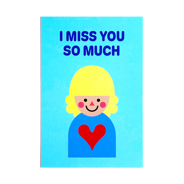 Postcard "HEARTic GIRLs” _ I MISS YOU SO MUCH