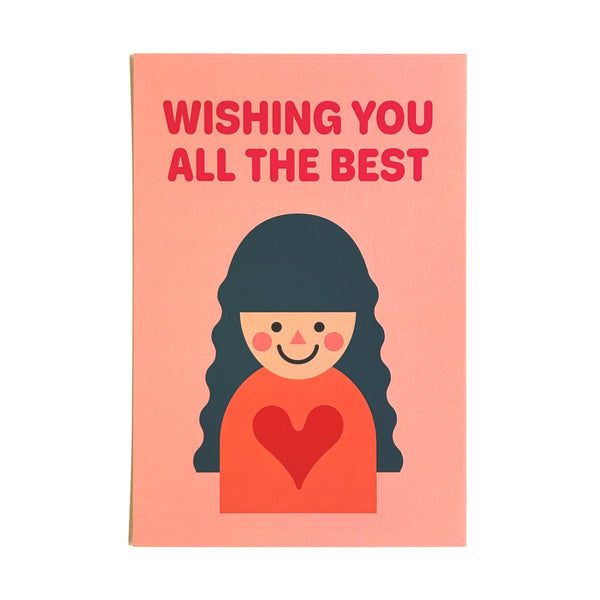 Postcard "HEARTic GIRLs” _ WISHING YOU ALL THE BEST