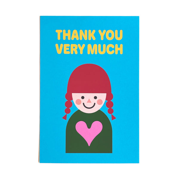 Postcard "HEARTic GIRLs” _ THANK YOU VERY MUCH