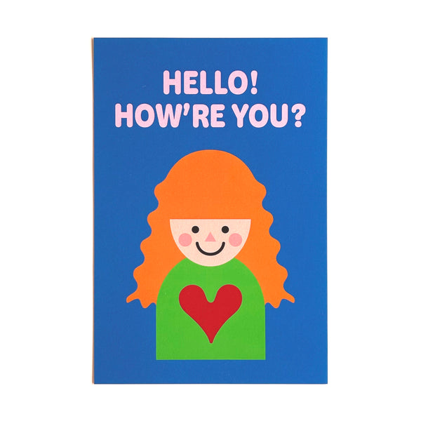 Postcard "HEARTic GIRLs” _ HELLO! HOW’RE YOU?