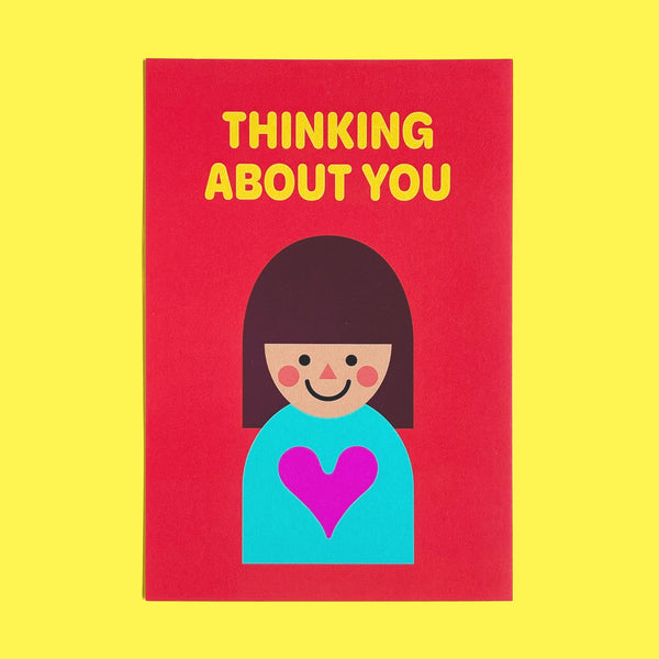 Postcard "HEARTic GIRLs” _ THINKING ABOUT YOU