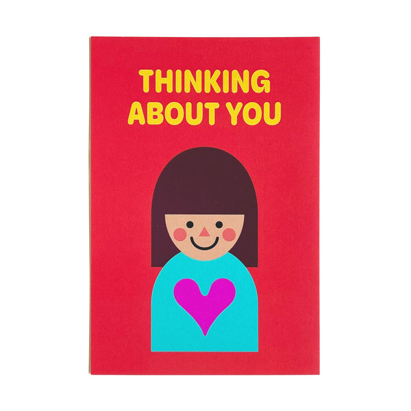 Postcard "HEARTic GIRLs” _ THINKING ABOUT YOU
