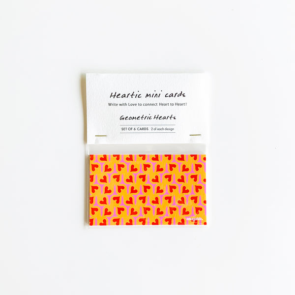 HEARTic mini cards "Geometric Hearts"