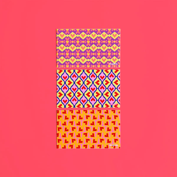 HEARTic mini cards "Geometric Hearts"