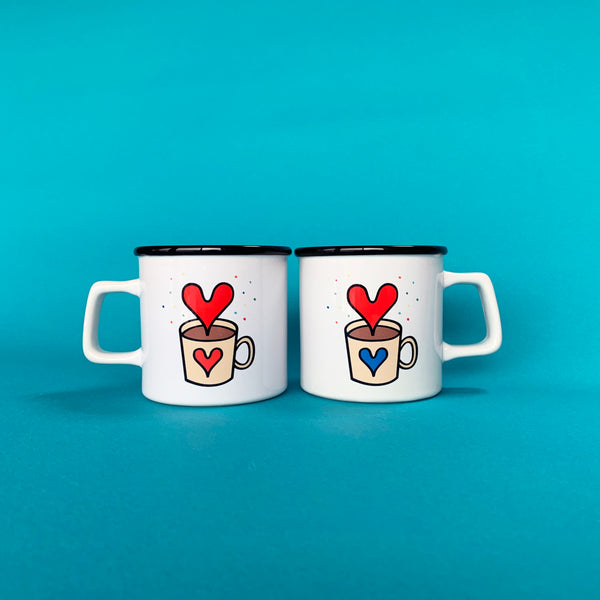 “Drink Love” mug cup _ Red