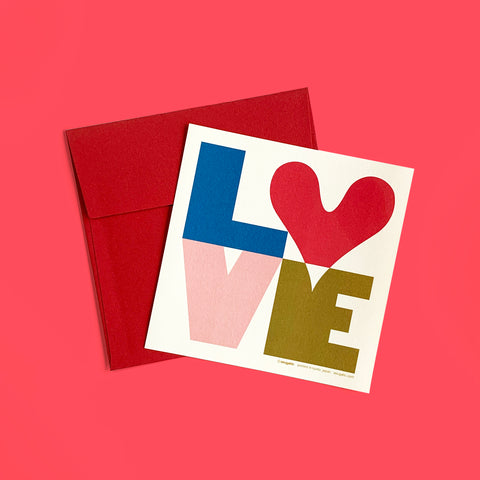L❤︎VE Card _ Ruby Red Heart