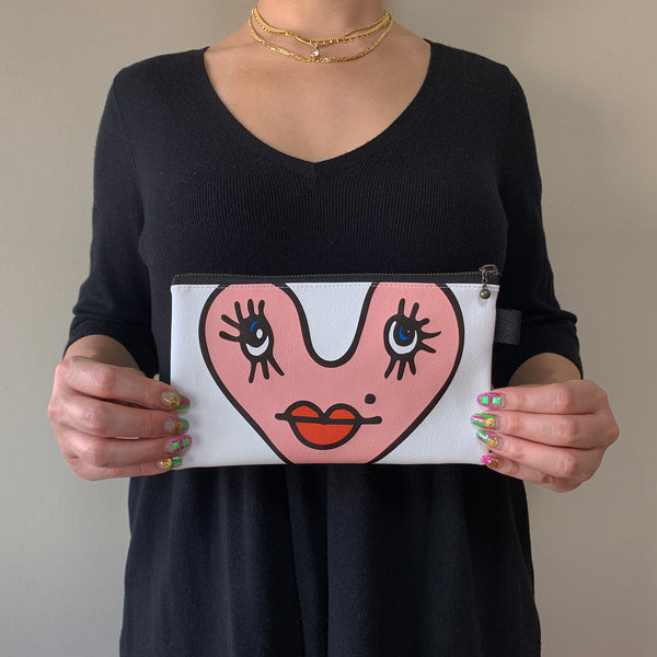 Flat Pouch “UFUFUn” _ Flamingo Pink