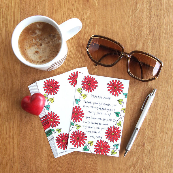 Notecards "HEARTic LOVELY flower"