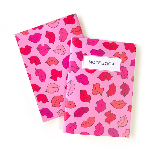 A5 notebook "Fascinated Lips"