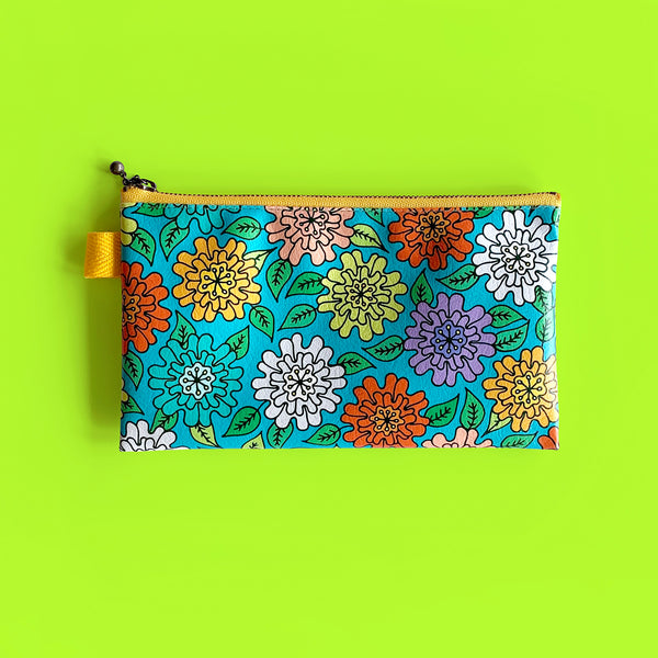 Flat Pouch “HEARTic FUNKY flower” _ Nostalgic Pop