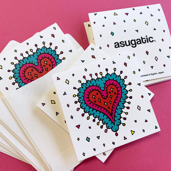 "Sparkling Heart" mini card set