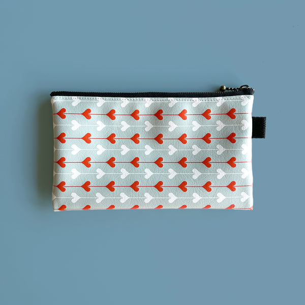 Flat Pouch "Connected HEARTs” _ Japandi Modern