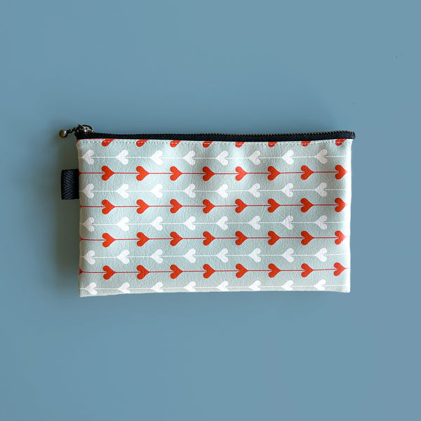 Flat Pouch "Connected HEARTs” _ Japandi Modern