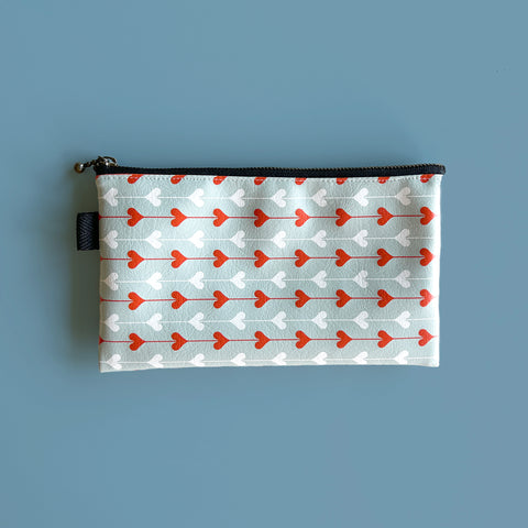 Flat Pouch "Connected HEARTs” _ Japandi Modern