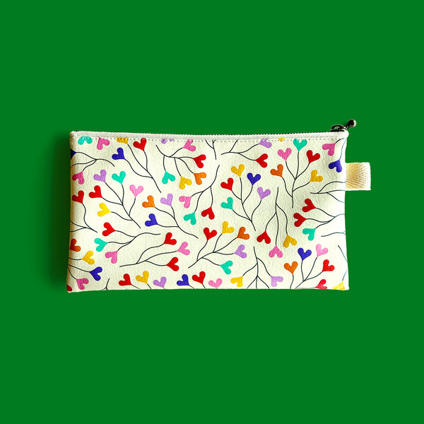Flat Pouch "HEARTic Botanic” _ Spontaneity