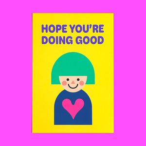 Postcard "HEARTic GIRLs” _ HOPE YOU’RE DOING GOOD