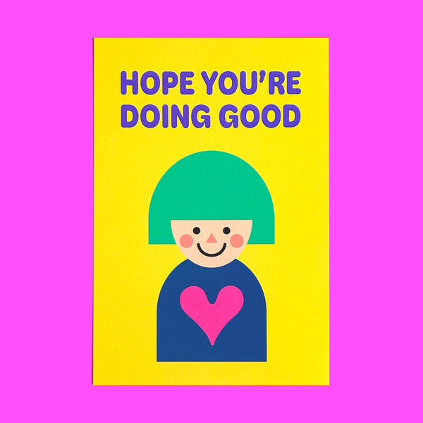 Postcard "HEARTic GIRLs” _ HOPE YOU’RE DOING GOOD