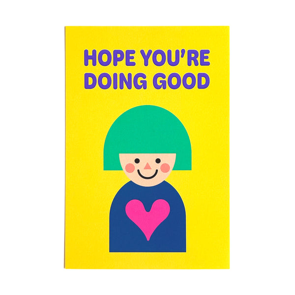 Postcard "HEARTic GIRLs" _ HOPE YOU'RE DOING GOOD
