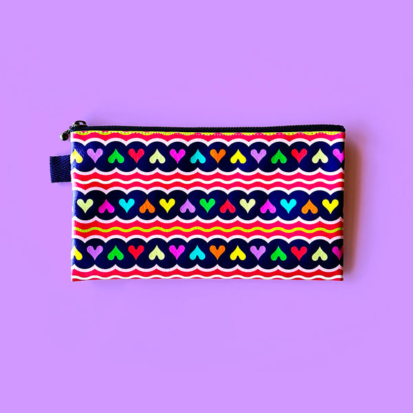 Flat Pouch “HEARTy Cloudy” _ Over the Rainbow
