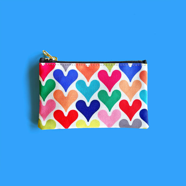 Flat mini Pouch “Individual HEARTs _ Independent”
