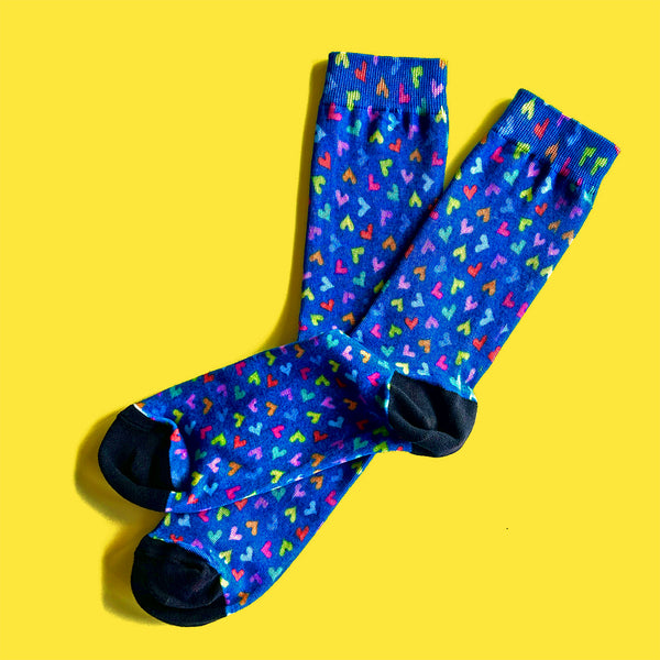 Dancing HEARTs Socks _ “Shine in the Dark”