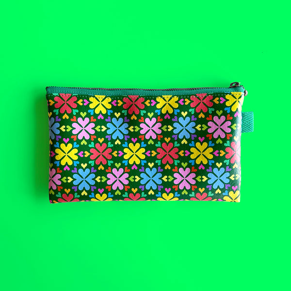 Flat Pouch "Spreading LOVE flower” _ Heavenly Garden