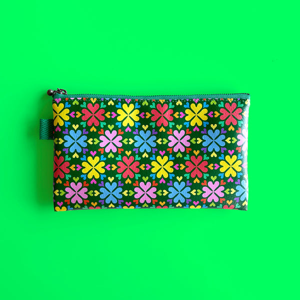 Flat Pouch "Spreading LOVE flower” _ Heavenly Garden