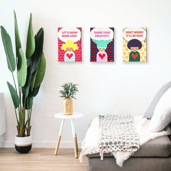 “SHARE YOUR CREATIVITY” Canvas Print