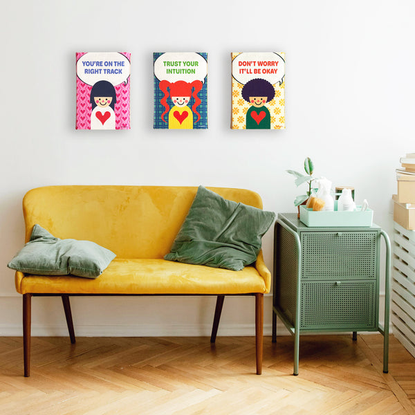 “YOU'RE ON THE RIGHT TRACK” Canvas Print