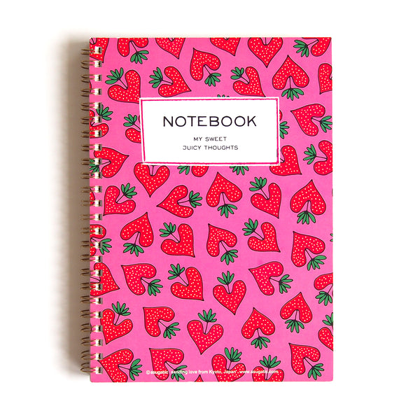A5 spiral notebook "HEARTic strawberry"