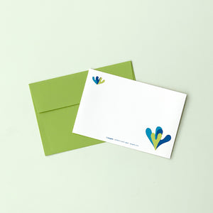 Greeting Card "HEARTic TRIO" _ Avocado Green