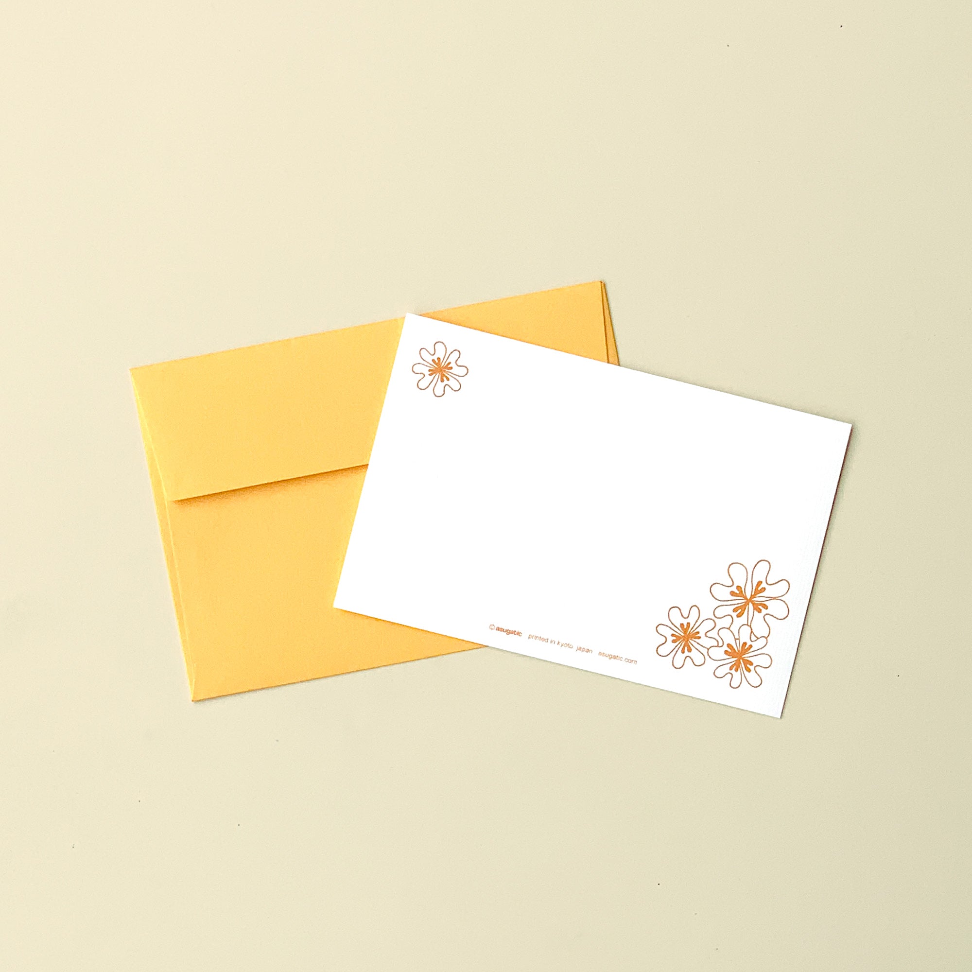 Greeting Card "HEARTic ENERGETIC flower" _ Golden Yellow