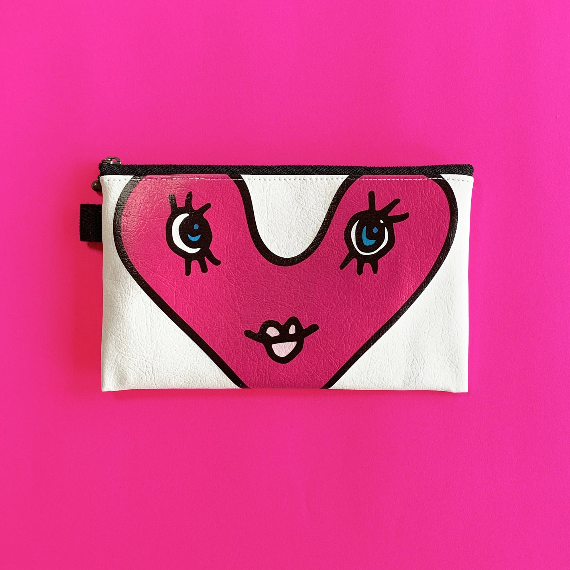 Flat Pouch “OK!” _ Berry Pink