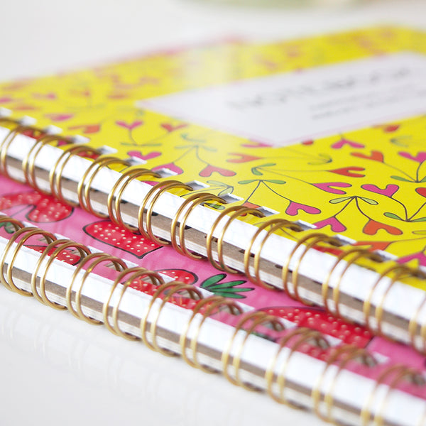 A5 spiral notebook "HEARTic strawberry"