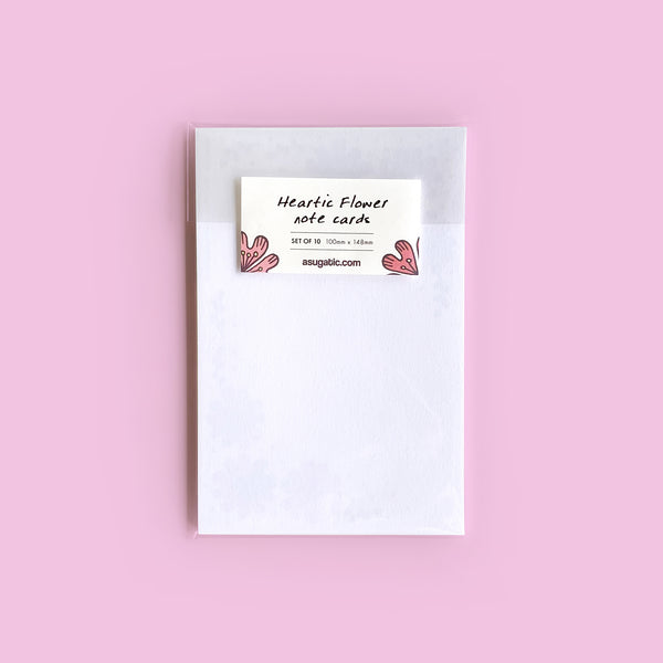 Notecards “HEARTic DARLING flower”