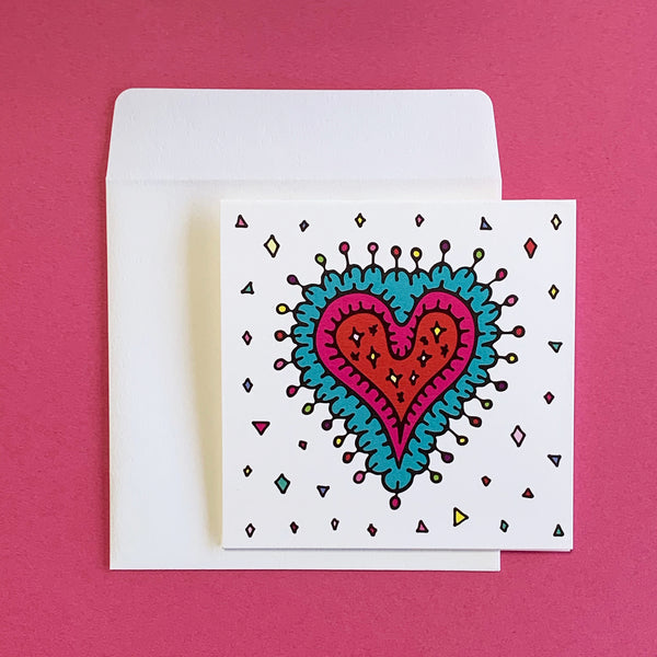 "Sparkling Heart" mini card set